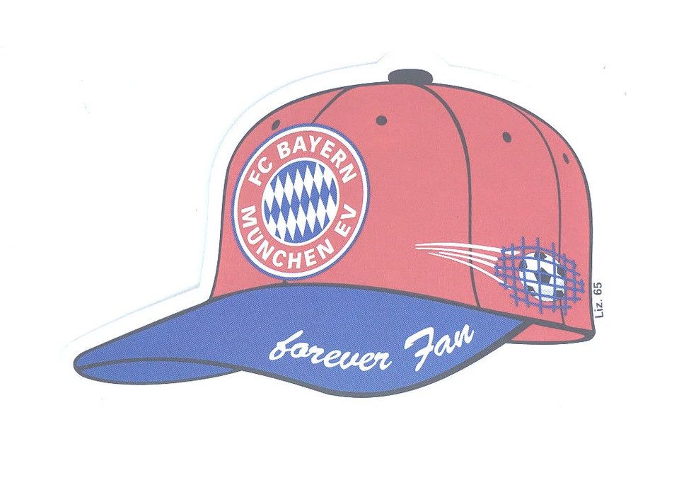 FC Bayern München Aufkleber Cap "forever Fan" Logo Bundesliga Fussball #123 - Bild 2 von 2
