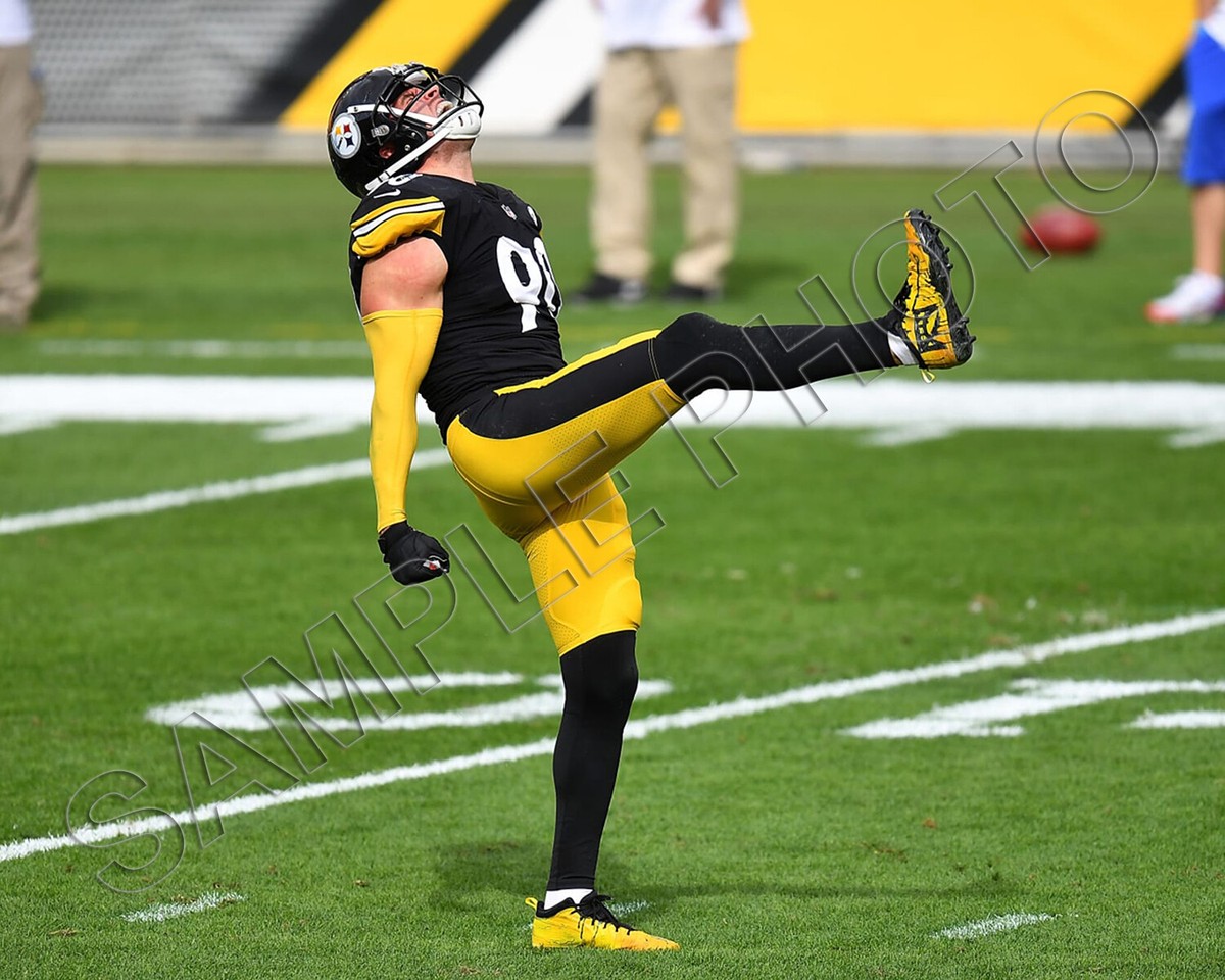 T.J. Watt Pittsburgh Steelers 8x10 Action Photo KICK | eBay