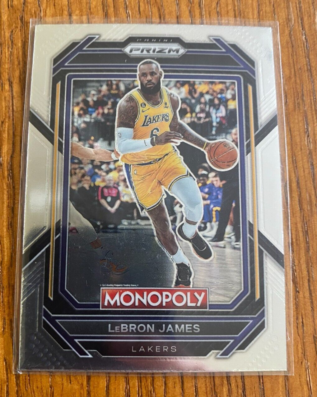 2022-23 Panini Prizm #40 LeBron James Monopoly Silver