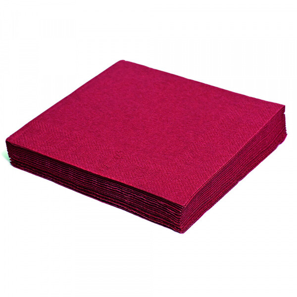 1200 Servietten 33X33 Cm Bordeaux 1/4 Falz 1-Lagig – Elegante Tischdekoration-image