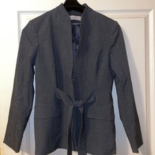 Calvin Klein Women's Gray Button Up Jacket Size 10