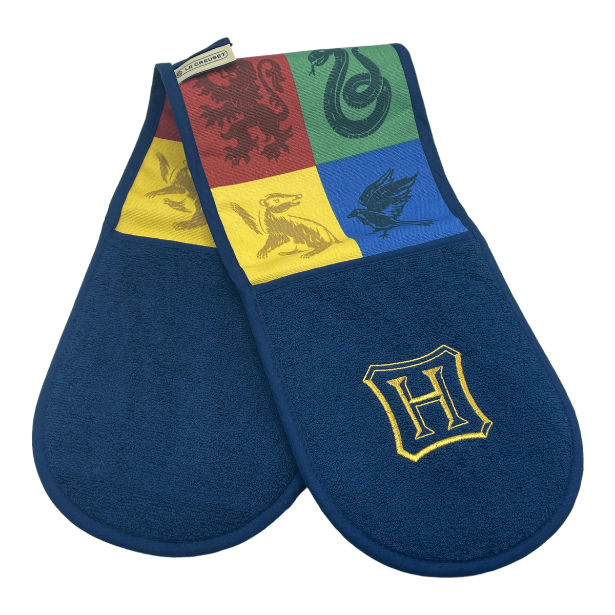 Le Creuset Harry Potter Hogwarts Houses Double Oven Mitten