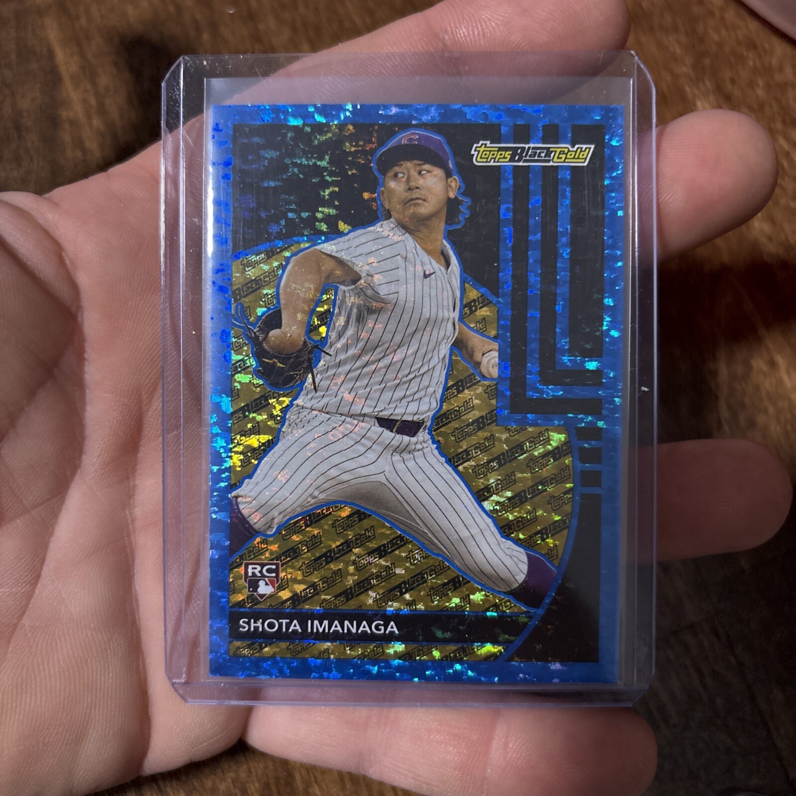 2024 Topps Update Series - Topps Black Gold Blue #BG-18 Shota Imanaga (RC)