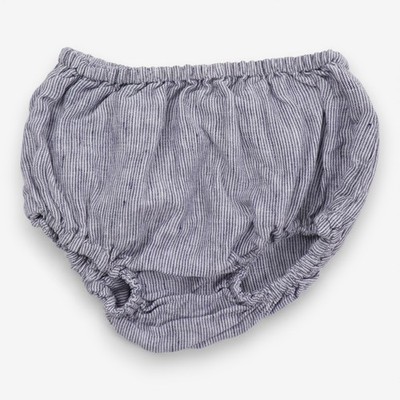 The Simple Folk Streifen Leinen Unterhose Bio Baumwolle blau Mädchen, 18-24 Monate