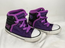 Chuck Taylor Converse All Star Easy-On Purple Toddler High Top Shoes Size 8