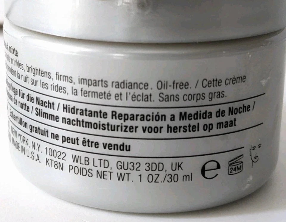 Crema hidratante Clinique Smart Night personalizada combinación seca 1 oz 30 ml Foto 3 de 3