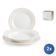 2x Ausstattung Tisch 18 Stück Montpellier Home