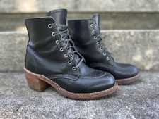 Redwing Heritage Clara Boots 7 Black Leather Made In USA