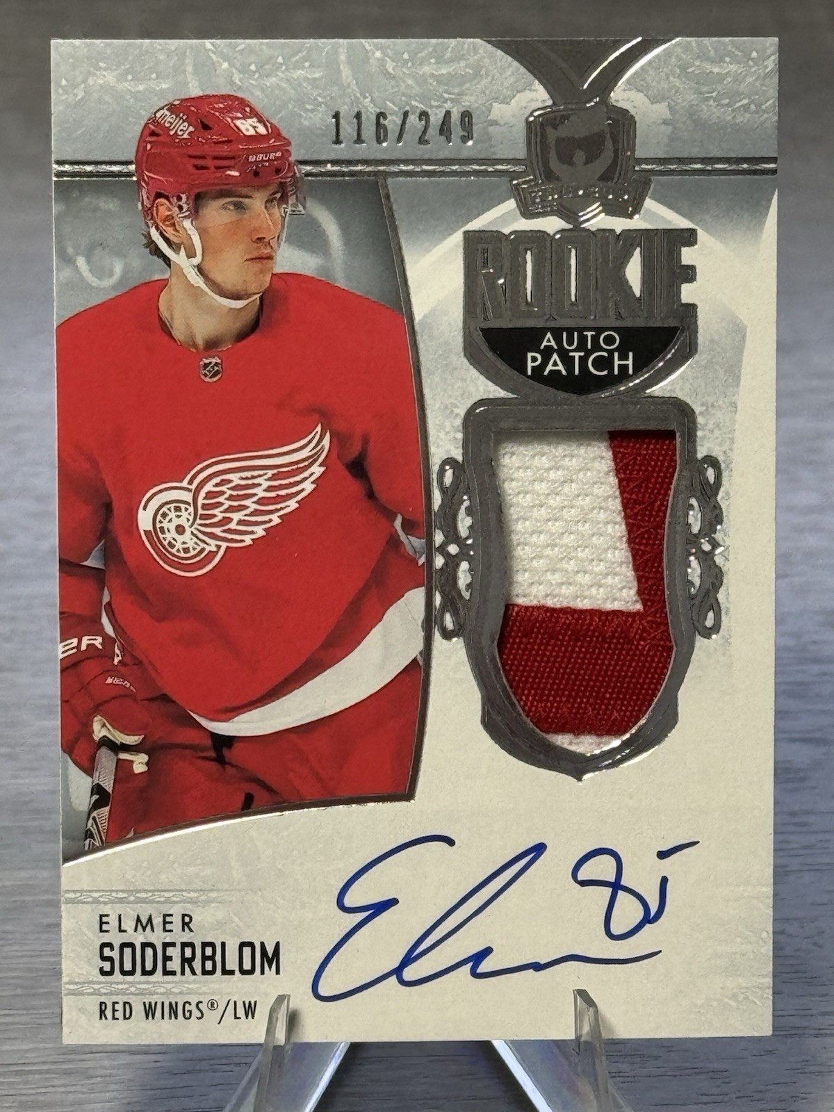 🏒🥅ELMER SODERBLOM 2022-23 Upper Deck The Cup Rookie Auto Patch RPA /249!!!🥅🏒