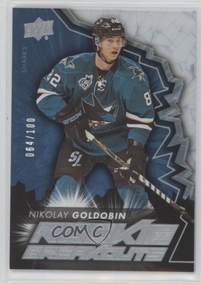 2015-16 Upper Deck Rookie Breakouts 64/100 Nikolay Goldobin #RB21 RC x4f