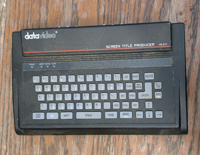 Datavideo VP-271 Screen Title Producer Titler, Composite & S-Video, RCA Stereo