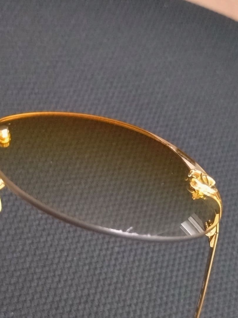 CHANEL Cocomark Sunglasses 4013 Orange Gradient Nylon Frame Used thumbnail 5