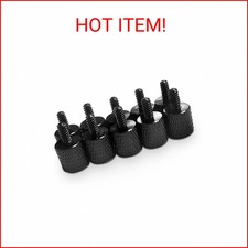10 x Black Anodized Alumium Computer Case Thumbscrews 6-32 Thread for Cover /