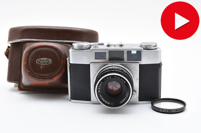 [Exc+5 w/case] Olympus 35-S G.Zuiko 42mm f2 35mm Film Camera Silver From JAPAN