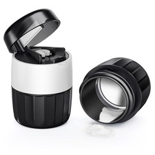 Pill Grinder Pill Crusher Grinder Container Multifunction Small Storage NEW