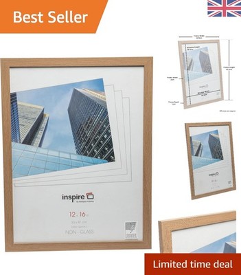 Stilvoller Posterrahmen 12x16 Eiche Optik mit Acrylfront - Ideal für jeden Raum