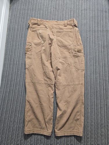 Men's Duluth Flex Fire Hose Pant Brown Cargo Pockets Size 34 X 30 Straight Leg - Picture 3 of 7