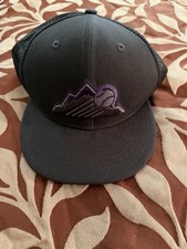 Colorado Rockies SnapBack Hat Exclusive Gray MLB Baseball New Era Purple Under