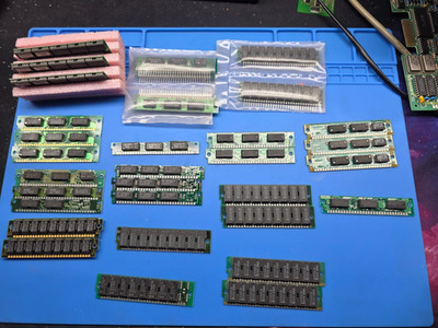 Lot of 34 Various Brand 30 Pin SIMM/SIPP RAM Memory - Tested working