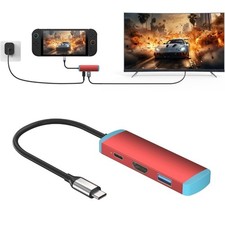 USB C Switch 2 Dock,4K 60Hz HDMI Adapter with PD/USB 3.0 Port,Replacement Dock
