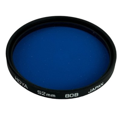 Genuine Hoya 52mm Circular Threaded 80B Blue Lens Conversion Filter Japan