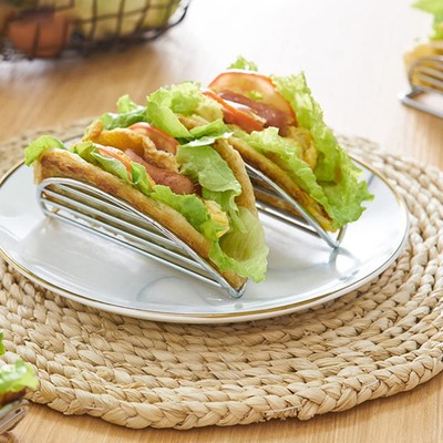 Stainless Steel Taco Holder, 2/3/4/5 Shells Taco Rack, Soft - View #9