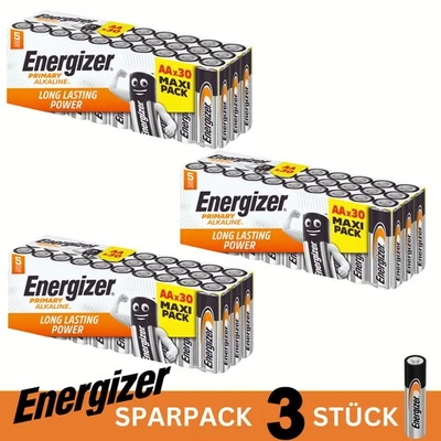 Energizer AA Batterien 3 x 30 Stück – Alkaline Power Sparpack - Bild 1 von 4