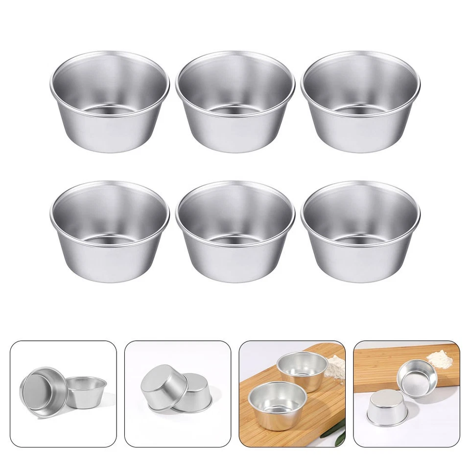  6 Pcs Mini Kuchen Förmchen Kohlenstoffstahlkuchenwanne -Backform - Bild 4 von 4