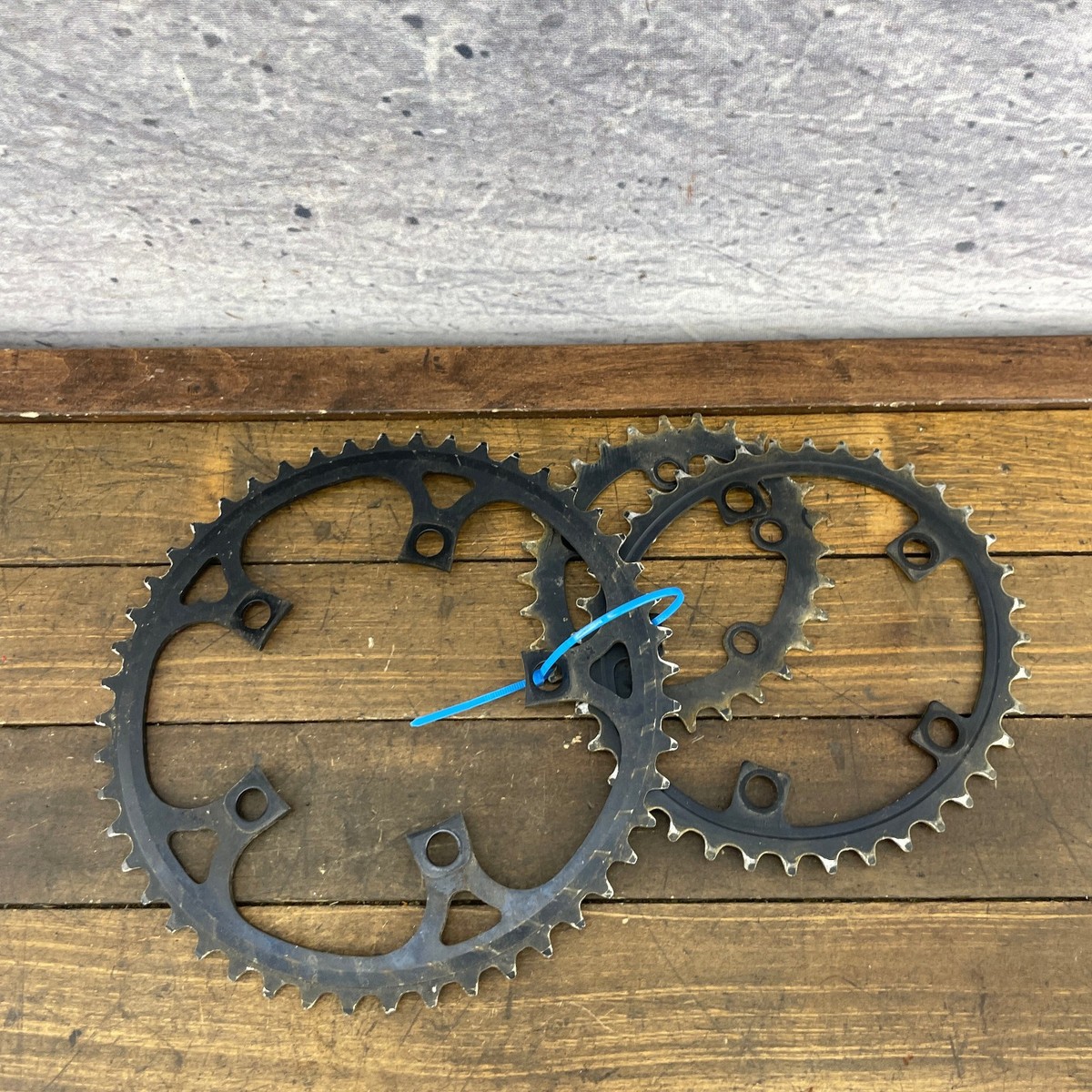 Vintage Sugino Cycloid Oval Chainring Set 110 74 BCD 48 38 28t