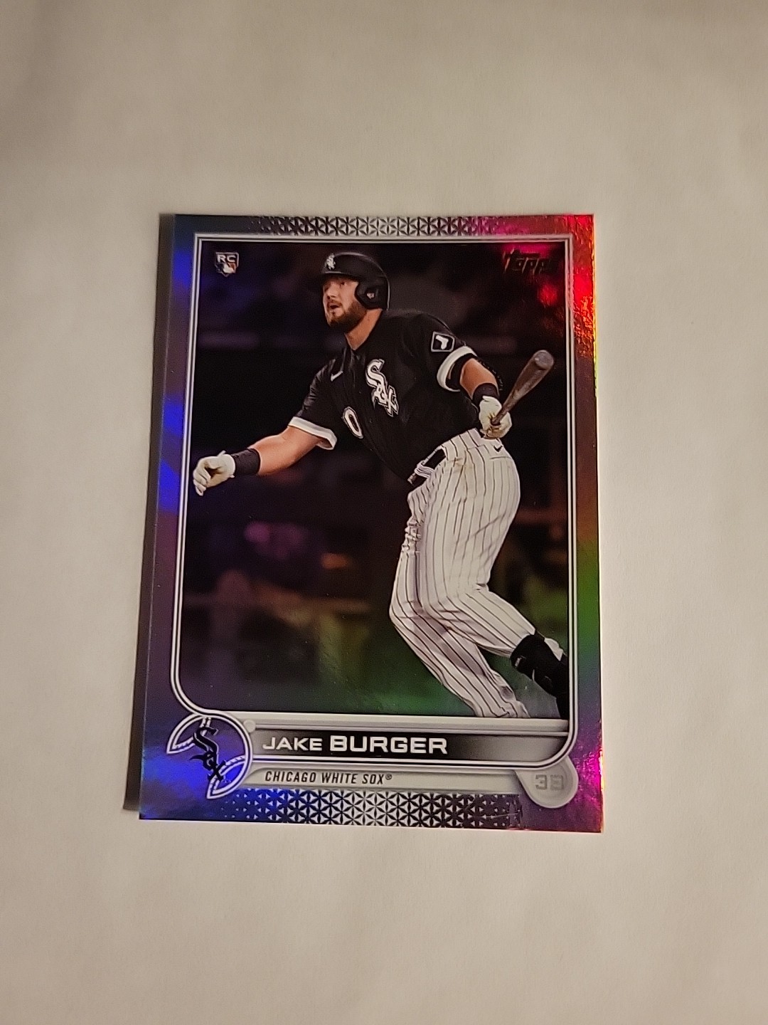 2022 Topps Series 1 - Rainbow Foil #186 Jake Burger (RC) G10