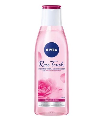 3 x NIVEA Rose Touch Gesichtswasser mit Rosenwasser alle Hauttypen je 200 ml