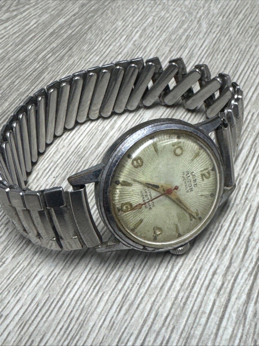 Vintage Mens Lord Alton Incabloc 17 Jewel Swiss Watch For Repair