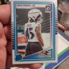Panini Donruss Optic 2025 Football Mike Green Baltimore Ravens #250 Rated Rookie