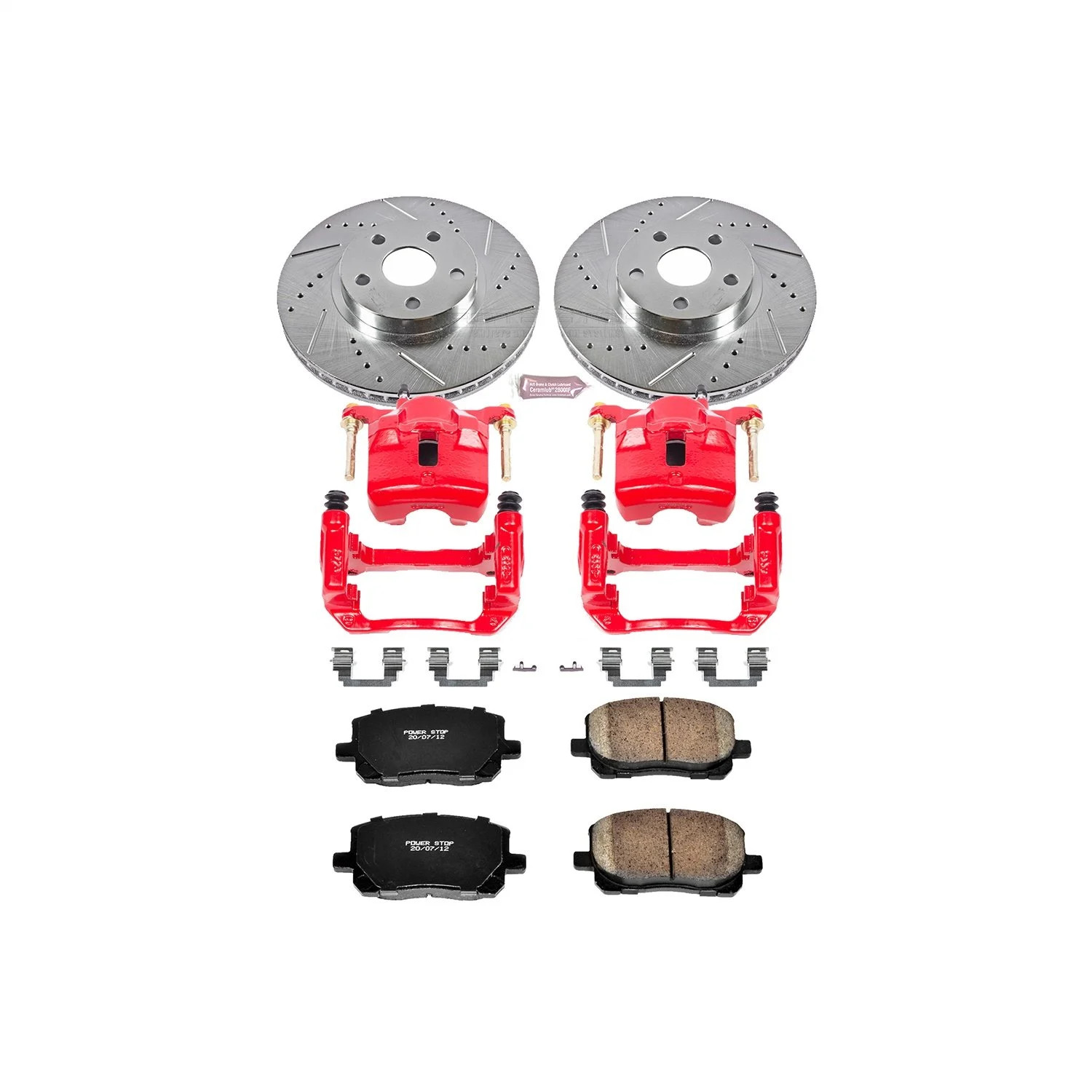 Power Stop KC2316 High Performance Brake Upgrade Kit Cross-Drilled and Slotted R