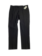 Alfani Mens Slim fit Dress Pants 32 / 30 Black Solid Stretch