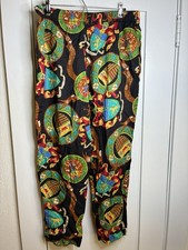 Vtg Carol Anderson Collection 100% Rayon Pants Made In USA Women’s Medium 34x29