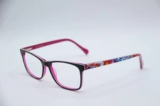 VERA BRADLEY CORA IMPRESSIONISTA BLACK PURPLE AUTHENTIC EYEGLASSES 53-15