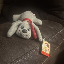 Pound Puppies Gray 6.5"H Clip-on Classic 80  s Collection New W Tags
