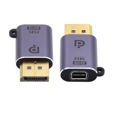 Mini DP Female 8K 60hz To DisplayPort 1.4 Male Adapter Ultra-HD 4K 144hz Video