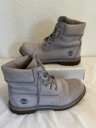 Timberland 6" Premium Stivali Impermeabili Grigio Nubuck A1UQJ Primaloft 200 Wmn 8 5