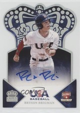 2015 USA Baseball Crown Royale Silver Signatures 96/99 Bryson Brigman Auto 1l5