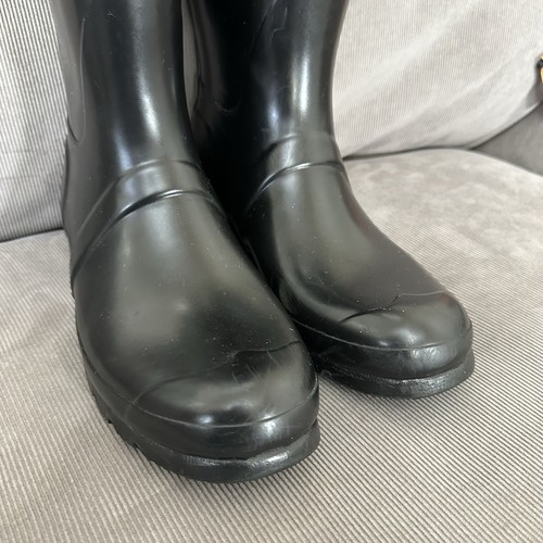 Hunter Women's Original Tall Rain Boots, Black, Women's size 10 - Picture 3 of 10