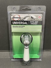 Universal Decorative Lever Handle Chrome White Danco 46010 New