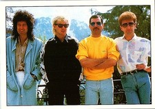 Queen 1988 Smash Hits #129 Panini Sticker Italy Freddie Mercury Rock Photo
