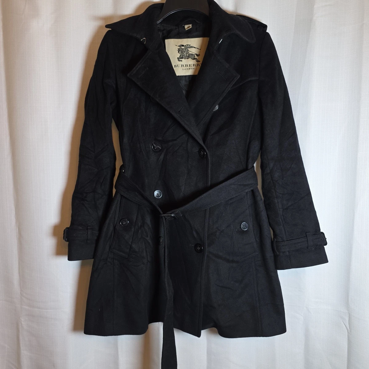 Burberry London Black Trench Coats Coats, Jackets & Vests for