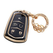 For Cadillac Key Fob Cover, Car Key Case Shell Protector for Cadillac Black