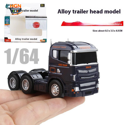 1:64 Flat Trailer Series Road Rescue Kit Engineering Vehicle Double Decker Conta