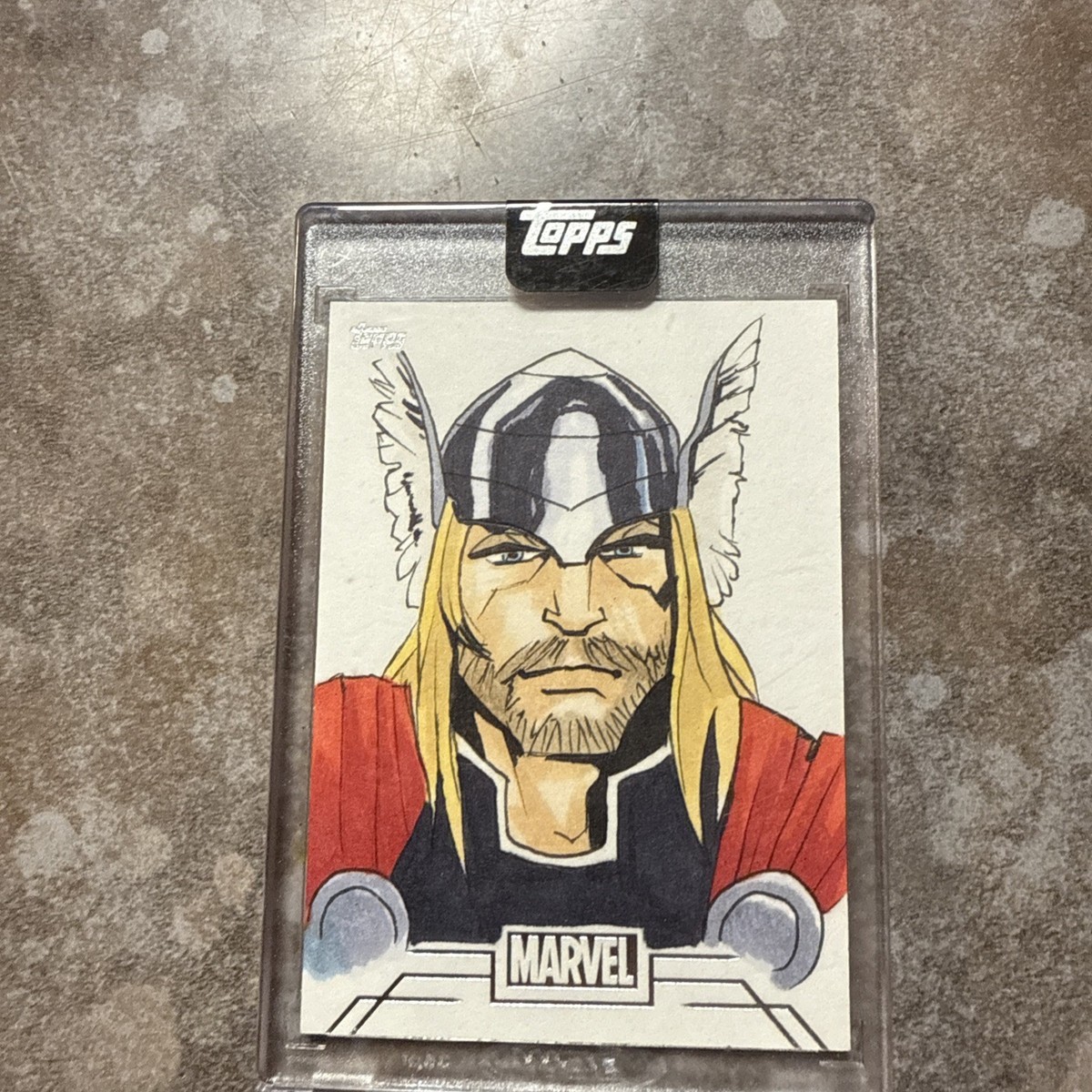 Topps Marvel スケッチカード Thor 1/1 Topps Marvel Sketch Card Thor | eBay