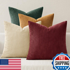 MIULEE Boho Farmhouse Christmas Red Throw Pillow Covers 18x18 Set of 4