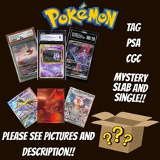 Pokemon Mystery Box SLAB And SINGLES English Japanese PSA CGC TAG GEM MINT Grade